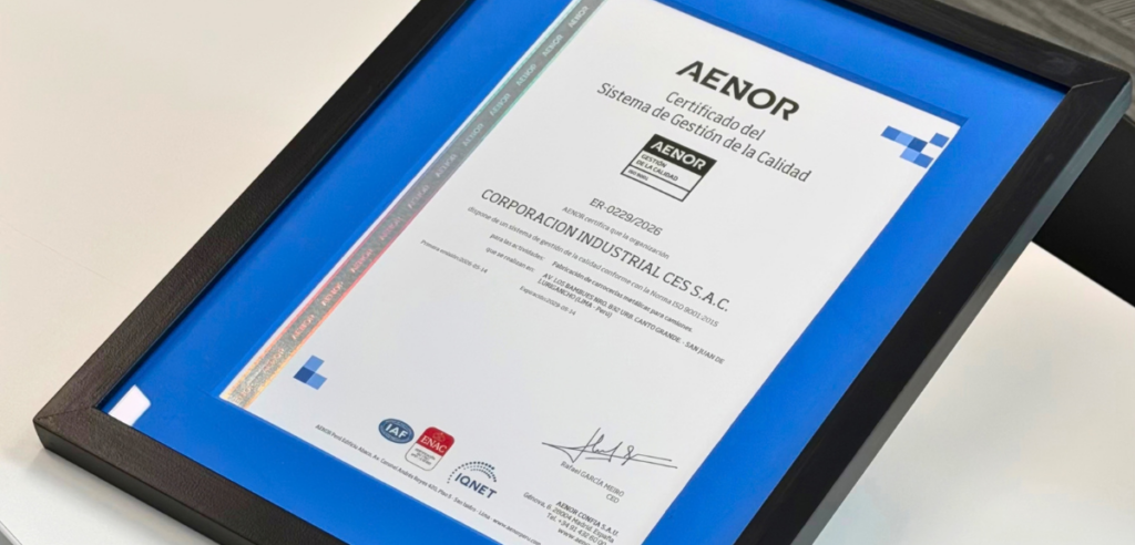 Certificado ISO 9001:2015 de Carroces